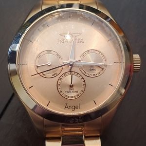 Invicta womens gold rose watch